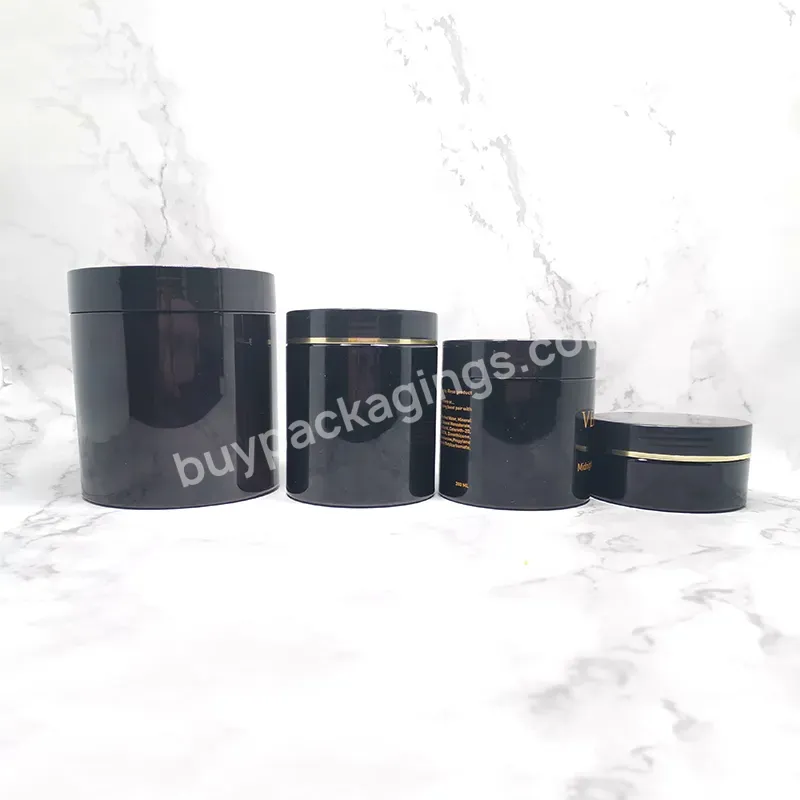 50g 60g 80g 100g 120g 150g 200g 250g 500g Pet Container Face Cream Body Butter Jars Black Plastic Cream Jar For Cosmetics - Buy Colored Plastic Jars,Hot Selling New Design Cosmetic Packaging 2 Oz 4 Oz 8 Oz 10 Oz 16oz Pet Plastic Jars With Lid,Custom