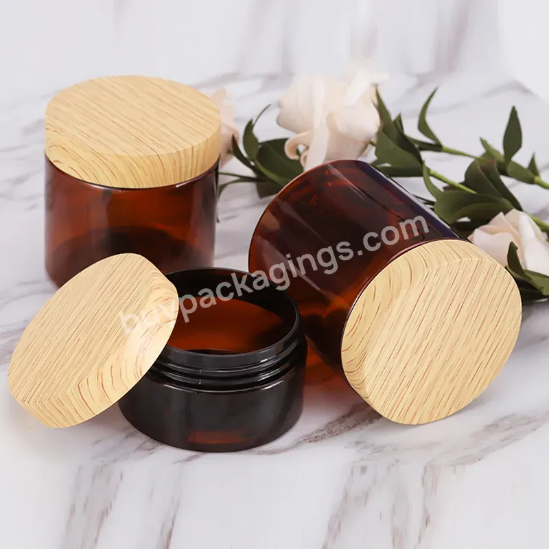 50g 80g 100g 120g 130g 200g 250g Plastic Jar With Bamboo Lid Bamboo Jars And Bottles For Cosmetic Bamboo Jar