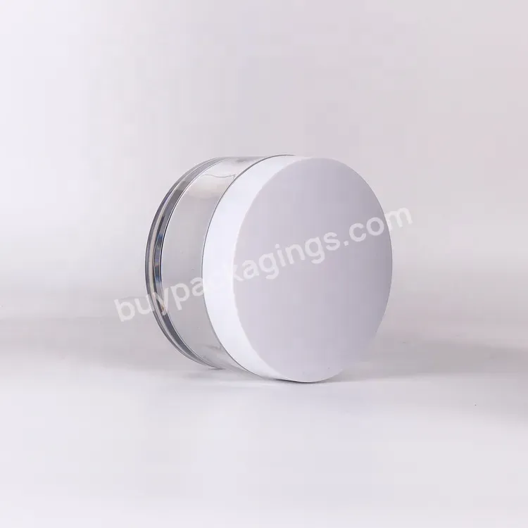 50g 80g 120g Thick Wall Pet Transparent Petg Face Cream Jars Cosmetic Cans