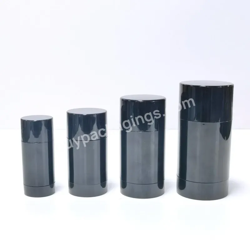 50g Black White Deodorant Bottle Round Bottle Antiperspirant As Plastic Twist Up Solid Perfume Bottle