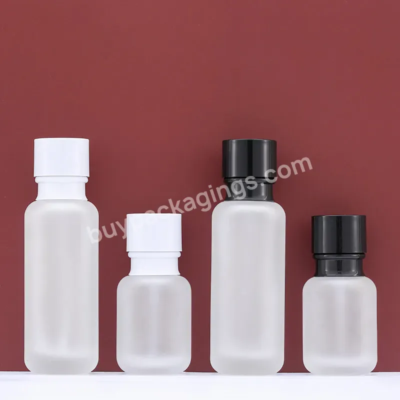 50g Cream Jar 50ml Foundation Glass Bottle 110ml 150ml Cosmetic Foundation Bottle Pump Glass Frosted Body Lotion Glass Bottle