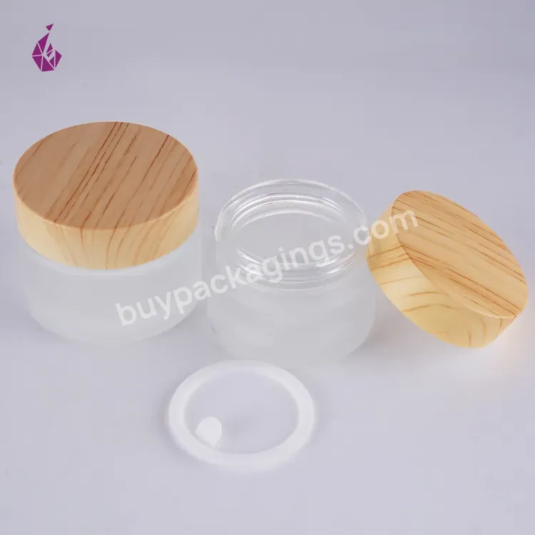 50g Empty Cream Cylindrical 5g Mini Dome Body Scrub Skincare Container Glass Jar - Buy Bamboo Glass Jar,Small Cosmetic Jars,Clear Cosmetic Jars.