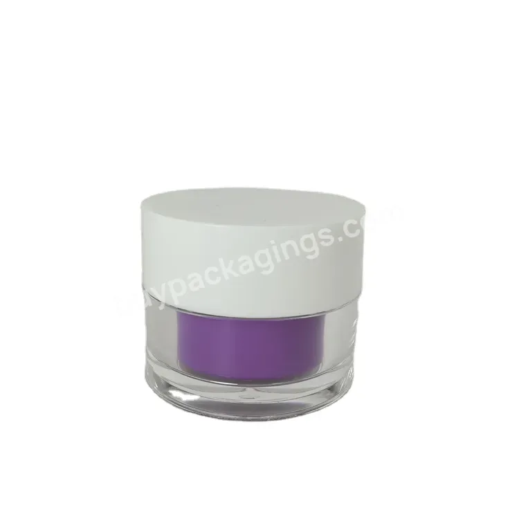 50g Refillable Eco Friendly Cosmetic Jar Container Replaceable Cream Jar Sustainable Cosmetic Packaging For Skin Care