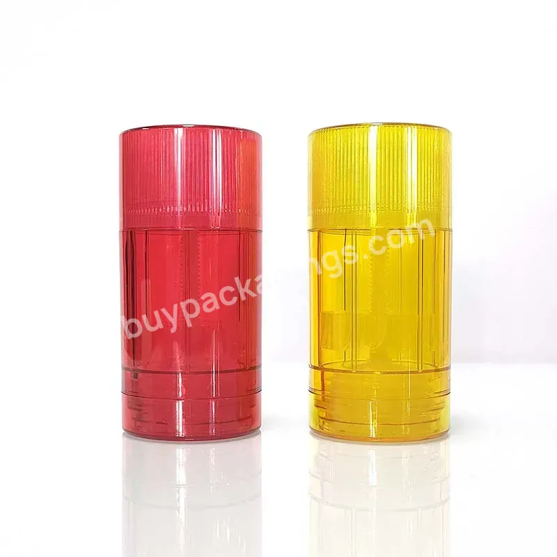 50g Round Twist Up Oval Empty Refill Tube Antiperspirant Plastic Deodorant Stick Container Packaging