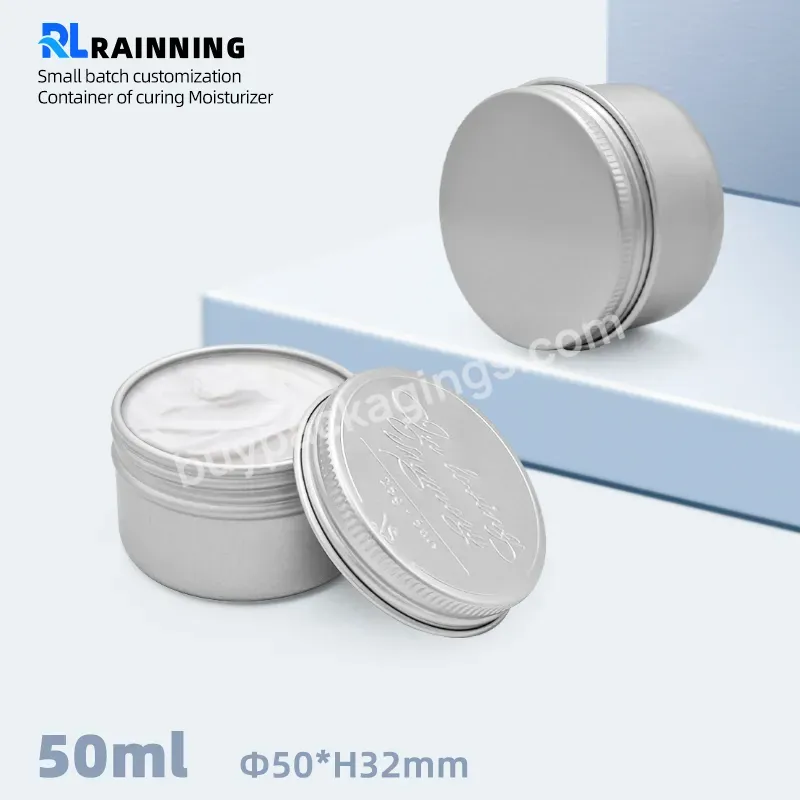 50g Screw Top Metal Containers Aluminum Candle Tin Can With Screw Lids