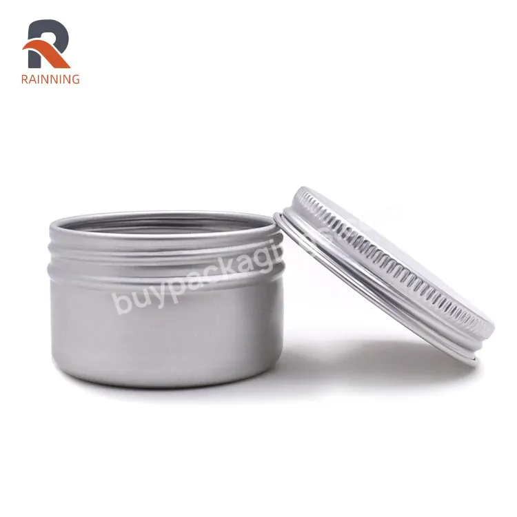 50g Screw Top Metal Containers Aluminum Candle Tin Can With Screw Lids