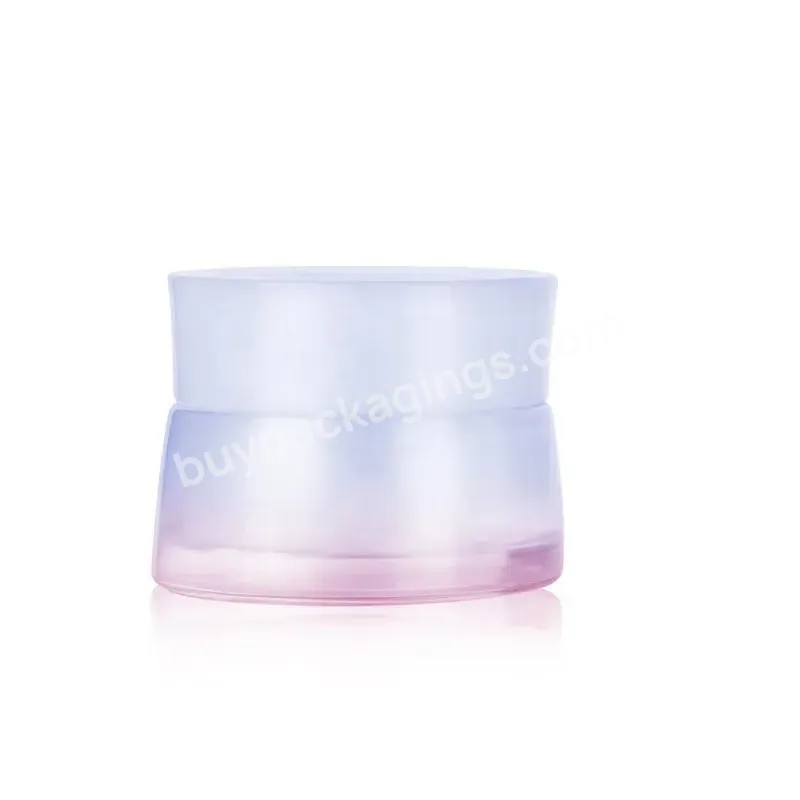 50g Winpack Skincare Unique Shape Custom Cream Glass Jars Eco Friendly Cosmetic Containers Wholesale