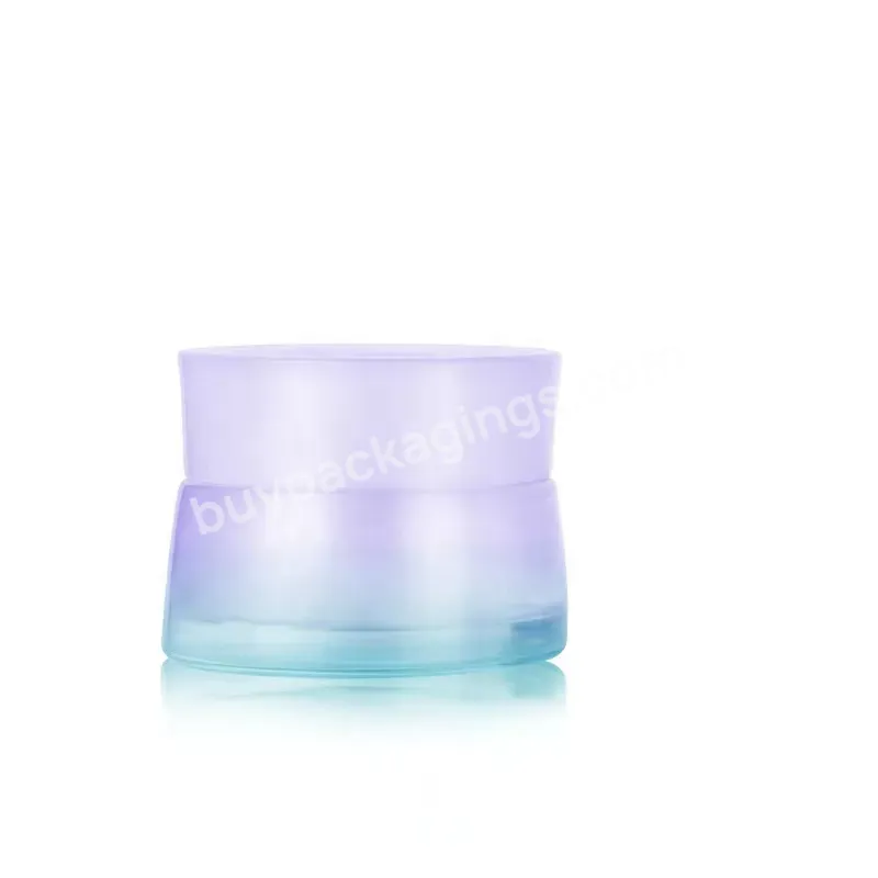 50g Winpack Skincare Unique Shape Custom Cream Glass Jars Eco Friendly Cosmetic Containers Wholesale