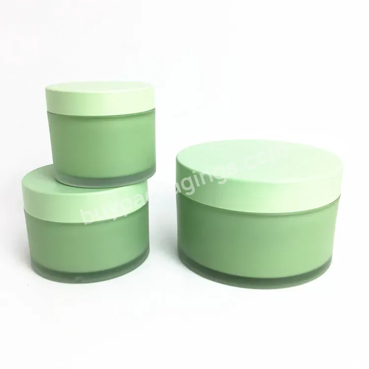 50g,100g,240g Refillable Double Wall Luxury Eco-friendly Acrylic Face Cream Empty Plastic Jars