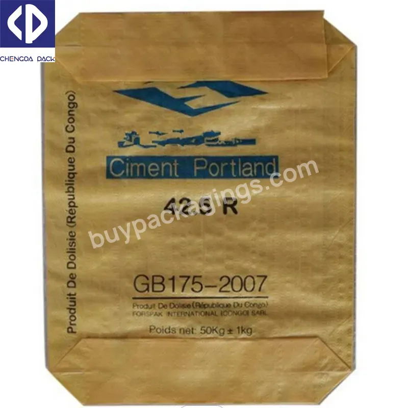 50kg 25kg Pp Woven Valve Bag Different Dimensions Cement Bag