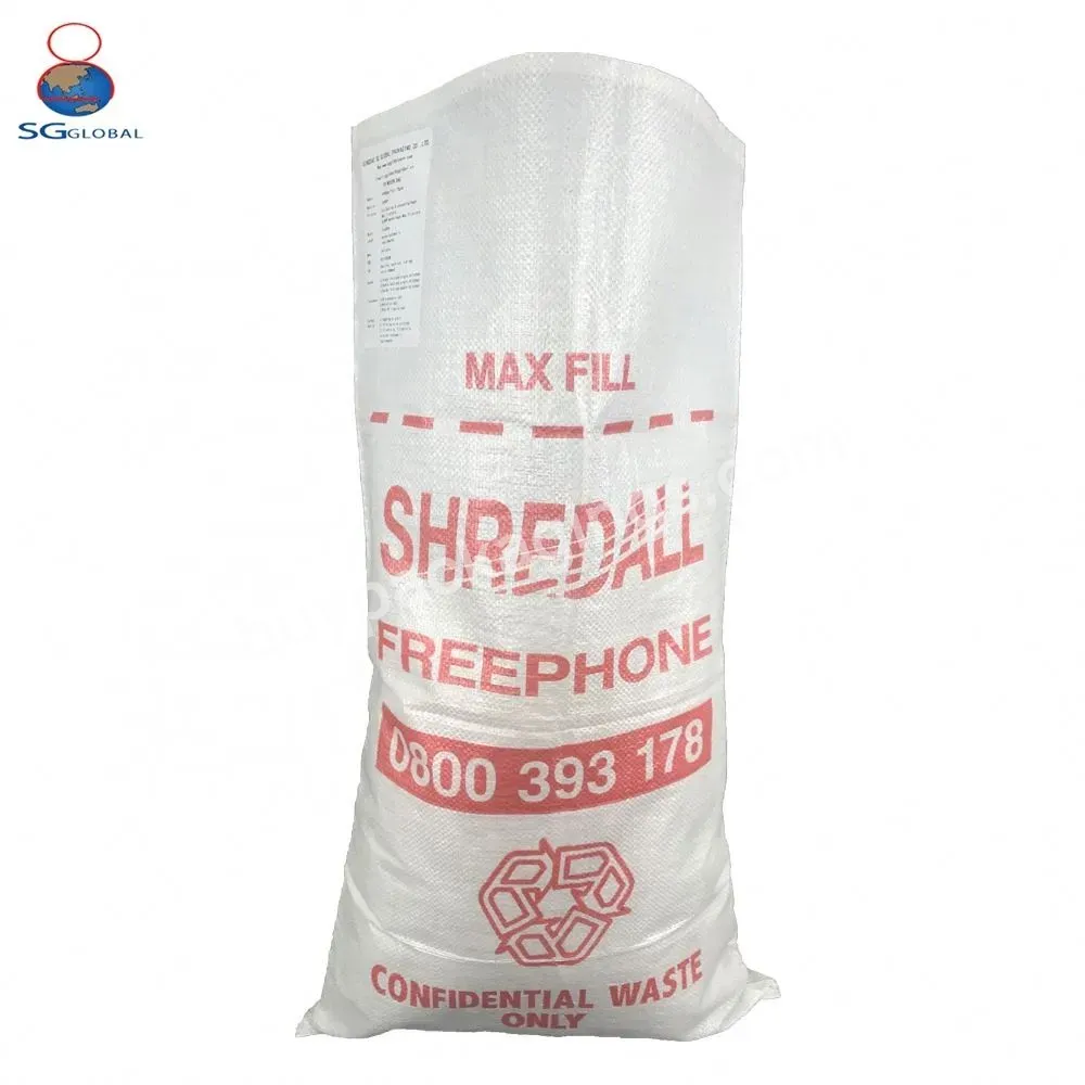 50kg Empty Transparent Window Pp Woven Rice Bag 10kg 25kg Dimensions Factory Directly Sale