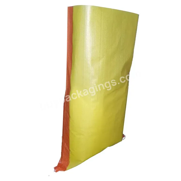 50lb Laminated Plastic 25kg Pp Woven Bag Of Rice Packing Bag Polypropylene Packaging Rice Sack