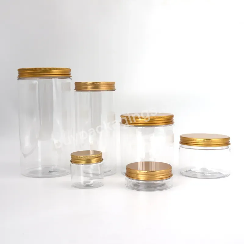 50ml 100ml 120ml 200ml 250ml 500ml Pet Plastic Can Containers Storage Jar With Lid