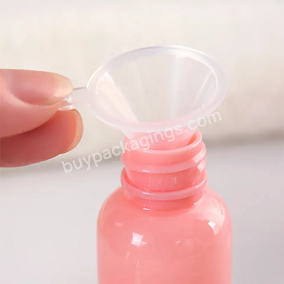 50ml 100ml 120ml Plastic Round Pink Cosmetic Skin Care Collection Set Round Lotion Spray Lotion Bottle