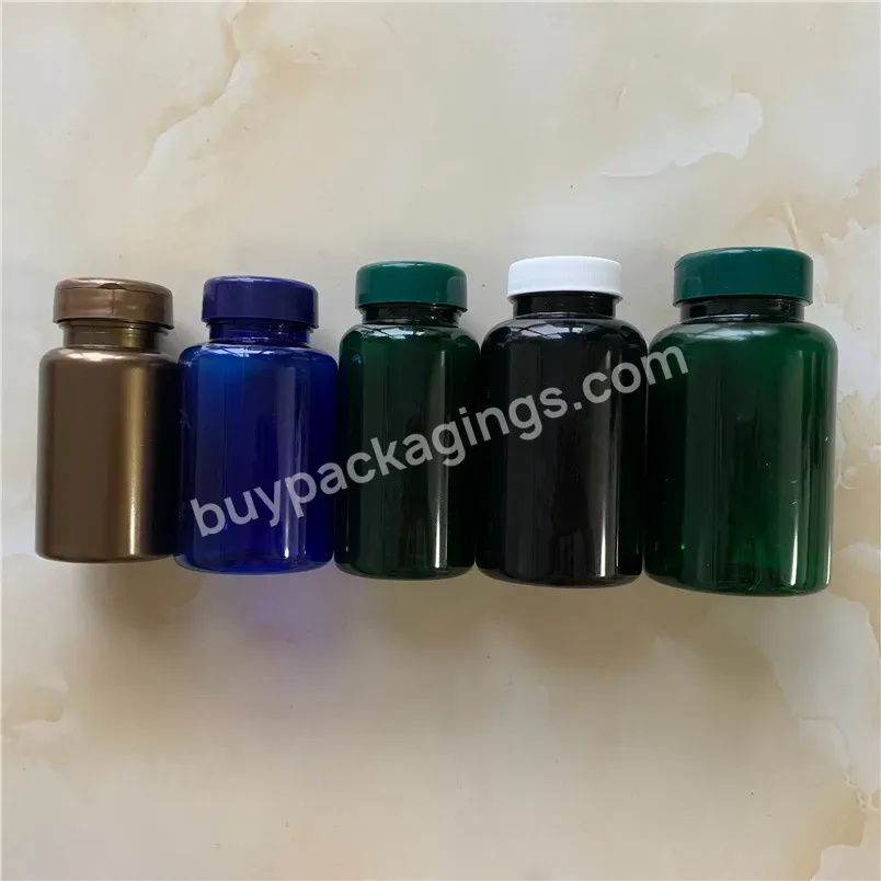 50ml 100ml 150ml 200ml 250ml Black White Capsule Medicine Plastic Eco Friendly Pet Pill Bottle