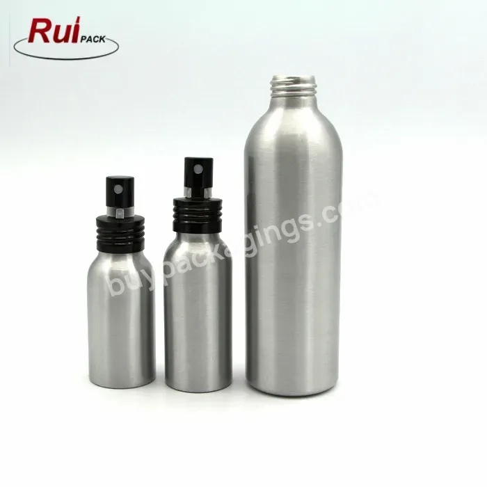 50ml 100ml 150ml 200ml 300ml 500ml 1000ml Empty Metal Aluminum Bottle For Cosmetic Oil Empty Perfume Aluminum Bottles
