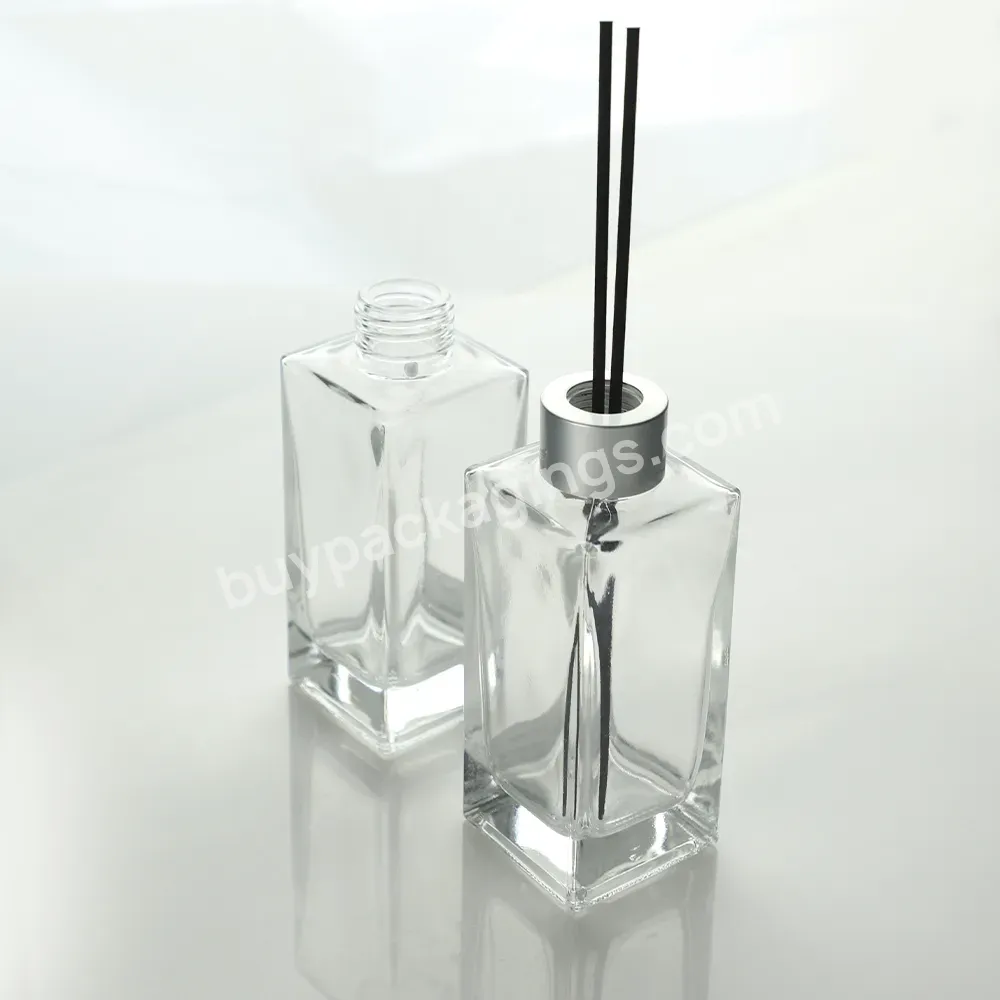 50ml 100ml 150ml 200ml Aroma Clear Cylindrical Spray Parfum Glass Reed Diffuser Bottle With Screw Top