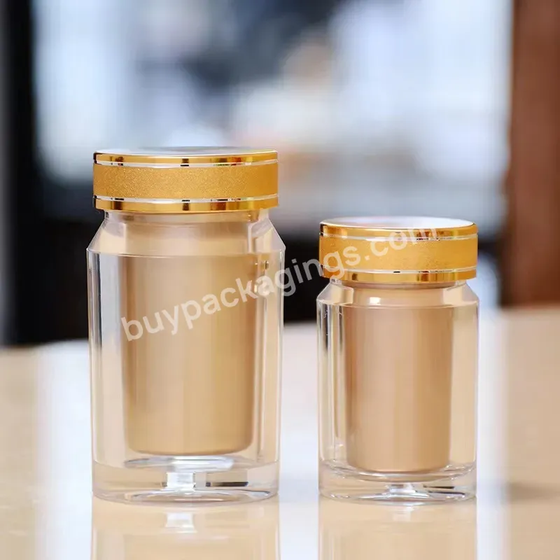 50ml 100ml 150ml Large Capsule Plastic Jar Cosmetics Cream Empty Jar For Skincare Cream Jars Packaging