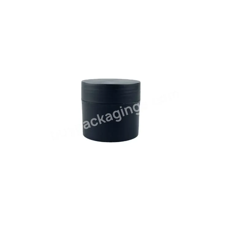 50ml 100ml 200ml 250ml Empty Round Matte Black Plastic Eye Cream Jar With Lid - Buy Cream Jar,Cream Jar,Empty Cream Jar.