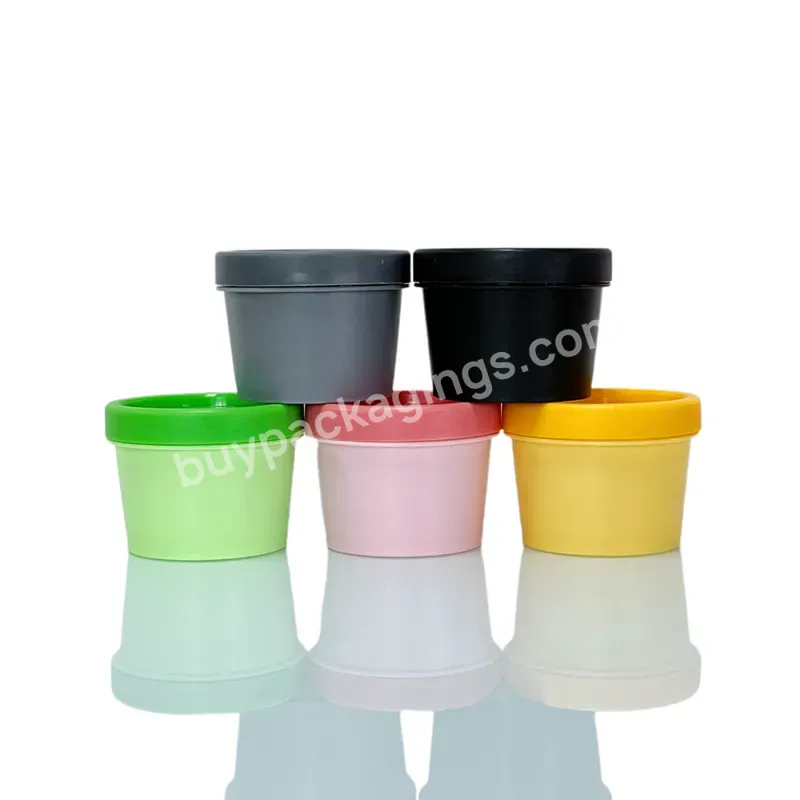 50ml 100ml 200ml Matte Colorful Pp Plastic Jar Cosmetic Creams Container With Inner Seal For Hair Care Product