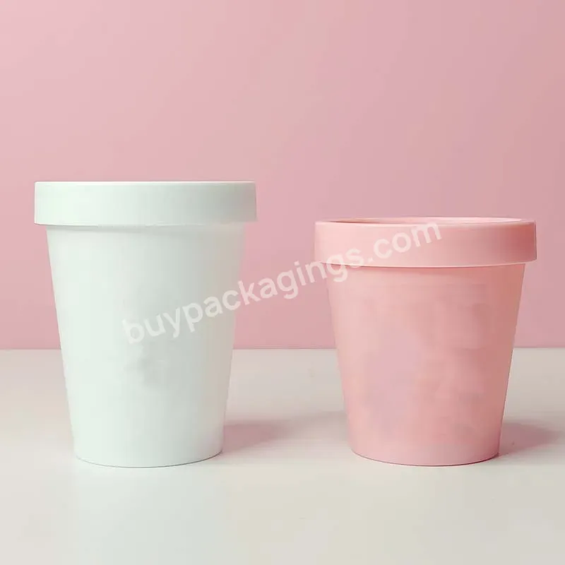 50ml 100ml 200ml White Pink Pp Plastic Wide Mouth Face Cream Cosmetic Scrub Ice Cream Jars - Buy White Pp Plastic Cosmetic Jars,Plastic Luxury Custom Round Cosmetic Jar,50g Plastic Cosmetic Jar.