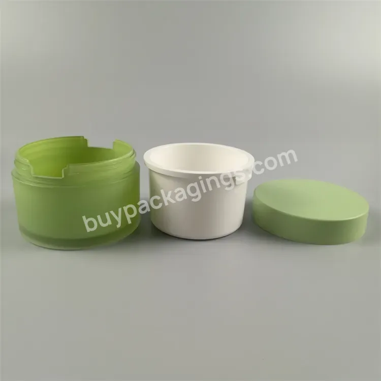 50ml 100ml 240ml Eco Friendly Refillable Replaceable Cosmetic Packaging Sustainable Plastic Acrylic Face Cream Jar For Skin Care - Buy Replaceable Jar,Refillable Cosmetic Jar,Body Butter Container.