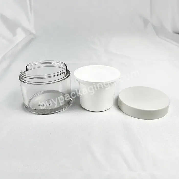 50ml 100ml 240ml Empty Double Wall Replaceable Cream Jar With Screw Lid Refilling Inner Jar Cosmetic Cream Jars