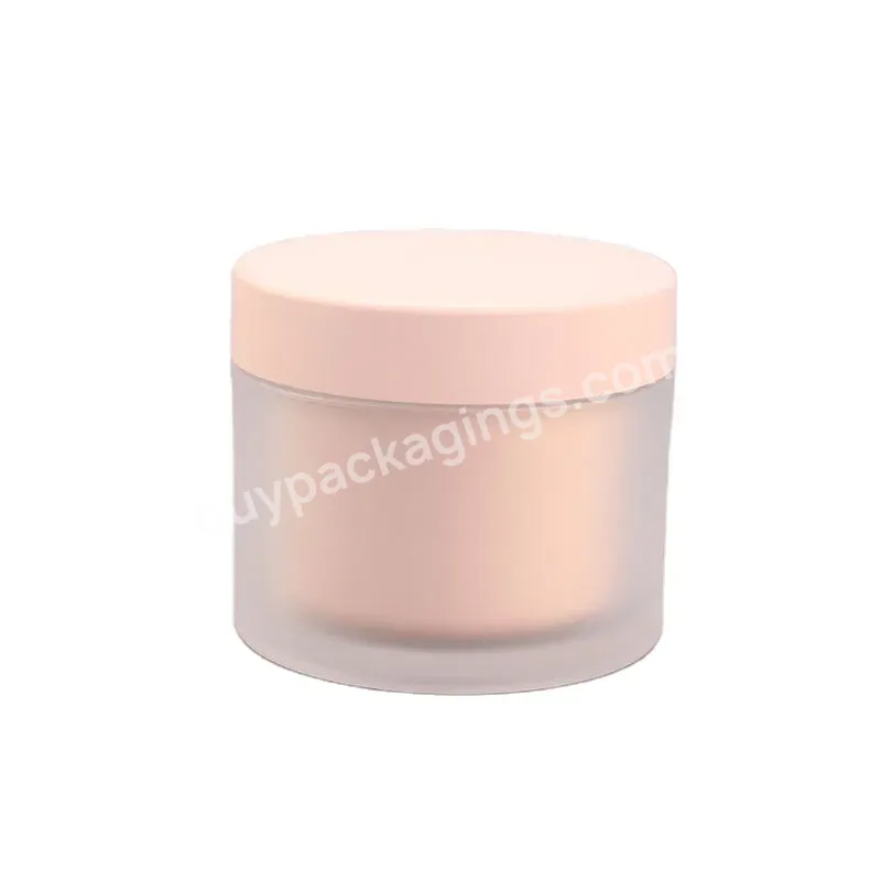 50ml 100ml Eco Friendly Cosmetic Sustainable Plastic Acrylic Face Cream Jar With Replaceable Inner Jar For Skin Care