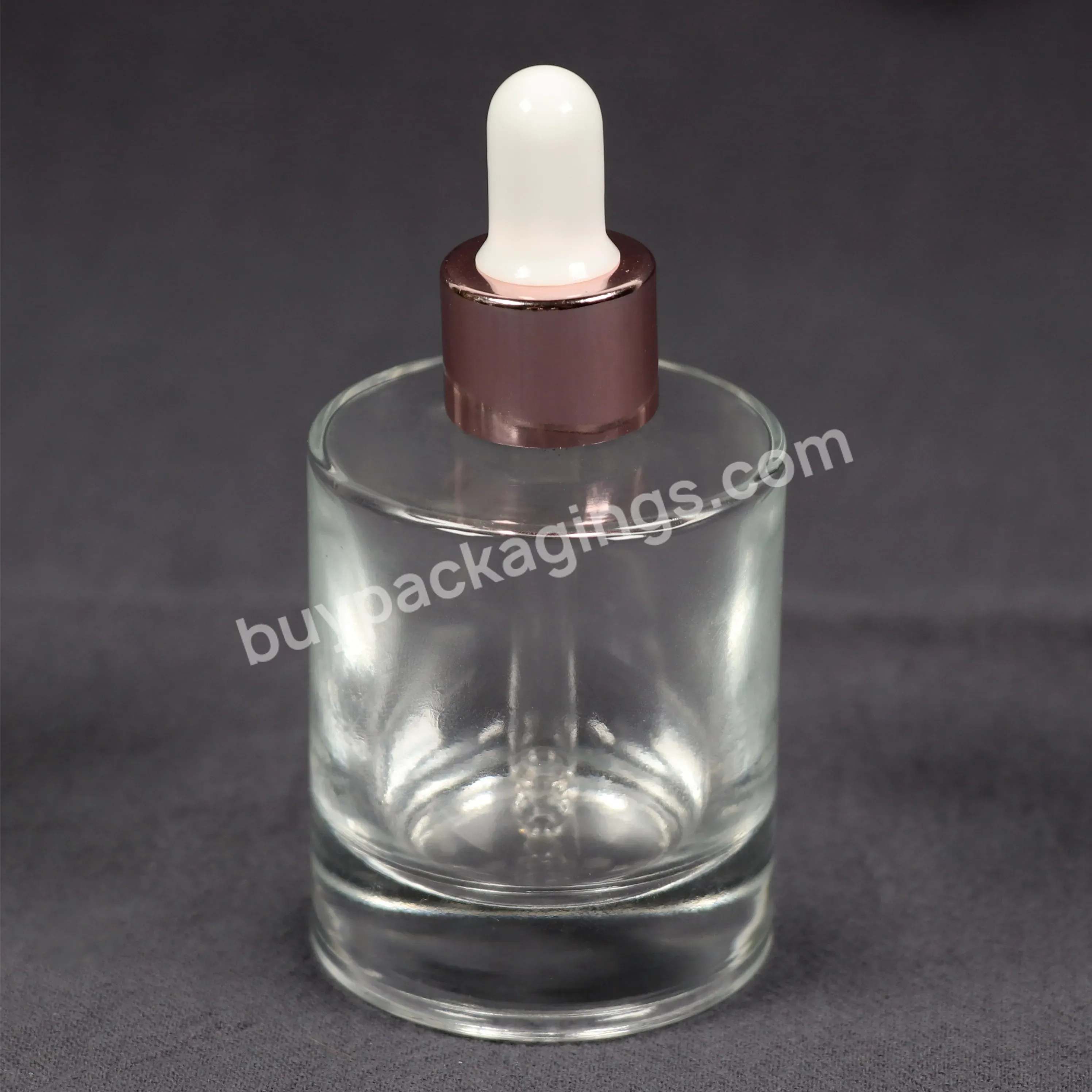 50ml 100ml Oil Clear Measuring Serum Glass Dropper Bottle Cosmetic Packaging