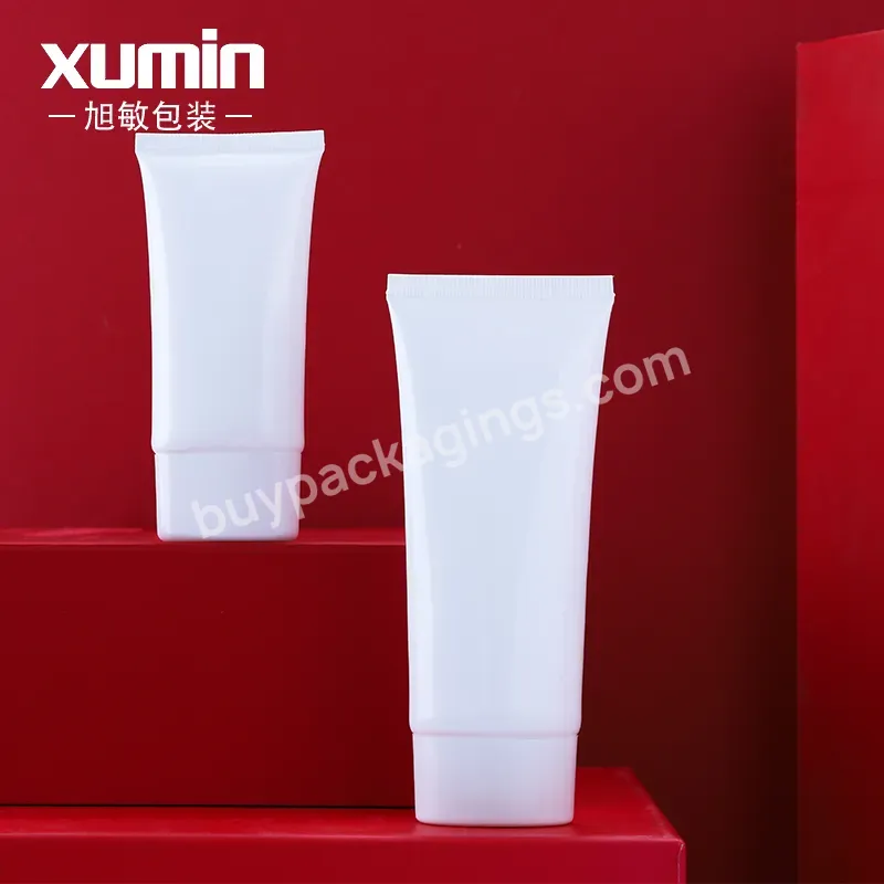 50ml 100ml Tube Plastic Container Soft Cosmetic Packaging Shampoo Container Plastic Tube Packaging For Cosmetics With Caps