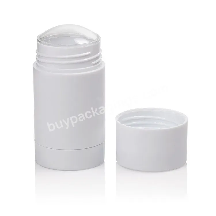 50ml 1.7oz Empty Matt Stick Container Solid Stick Balm Body Refill Deodorant Stick Bottle Matte White