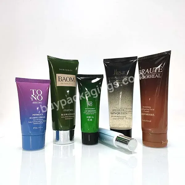 50ml -200ml Custom Color Cosmetic Squeeze Container Body Lotion/ Hand Cream/ Facial Cleaner Tubes For Skincare Packaging Tube