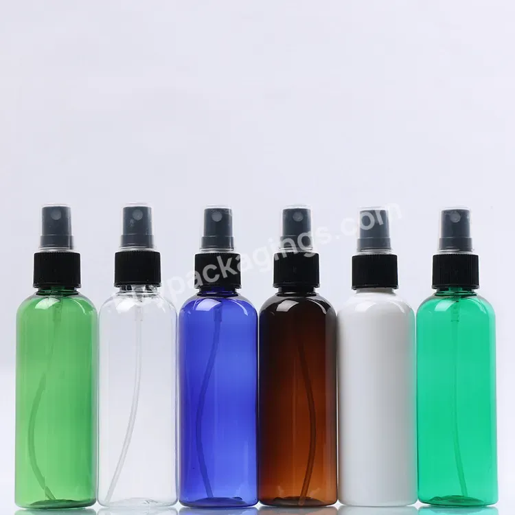 50ml 60ml 100ml 200ml 250ml Round Spray Pet Plastic Blue Spray Bottles Cosmetic Packaging Bottle