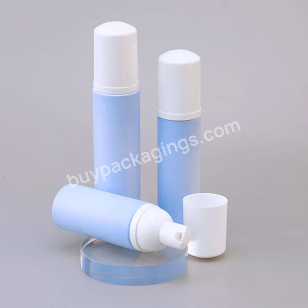 50ml 60ml 100ml Pet Bule Style Pet Foaming Soap Facial Cleanser Pump Bottle Foaming Pump Bottle