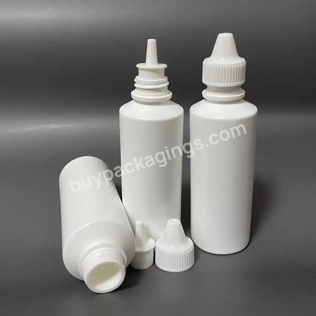 50ml 60ml 80ml 100ml 120ml 150ml Pet Medicine Hdpe Plastic Squeeze Dropper Bottles With Twist Top