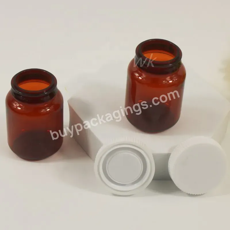 50ml 75ml 100ml 150ml Pharmaceutical Plastic Bottles Easy Open Pull Tab Cap Empty Vitamin Plastic Pill Bottle