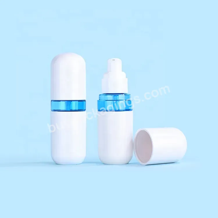 50ml Blue White Mist Spray Plastic Bottle Cosmetics Packaging Container Skincare Lotion Pump Bottles