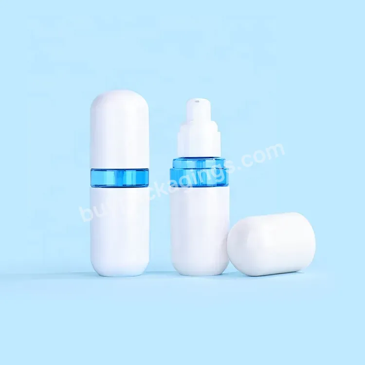 50ml Blue White Mist Spray Plastic Bottle Cosmetics Packaging Container Skincare Lotion Pump Bottles