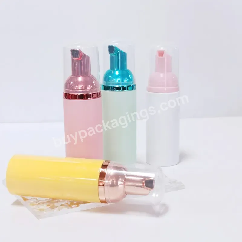 50ml Empty Facial Foaming Plastic Lash Shampoo Bottles Eyelash Extension Soap Foam Pump Cleanser Foam Bottle