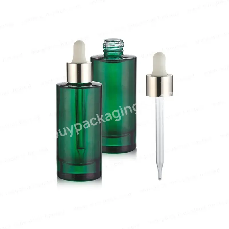 50ml Green Wholesale Price Empty Face Vitamin C Serum Bottle With Aluminum Pipette