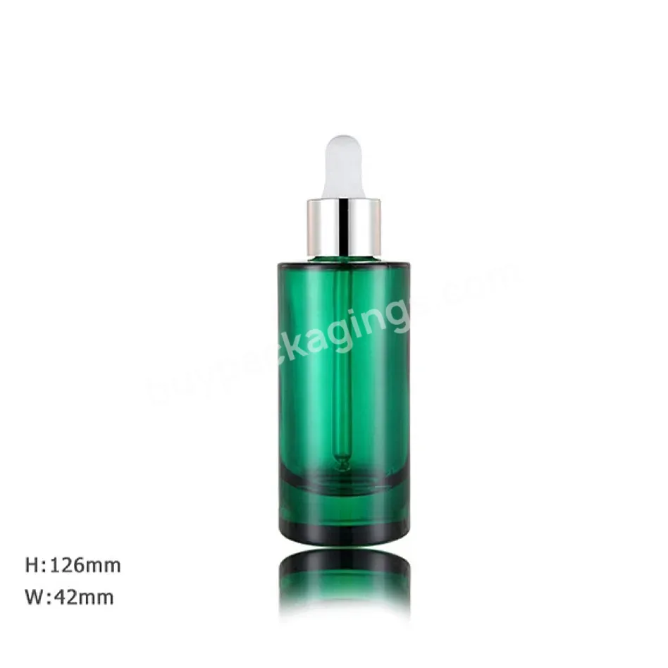 50ml Green Wholesale Price Empty Face Vitamin C Serum Bottle With Aluminum Pipette