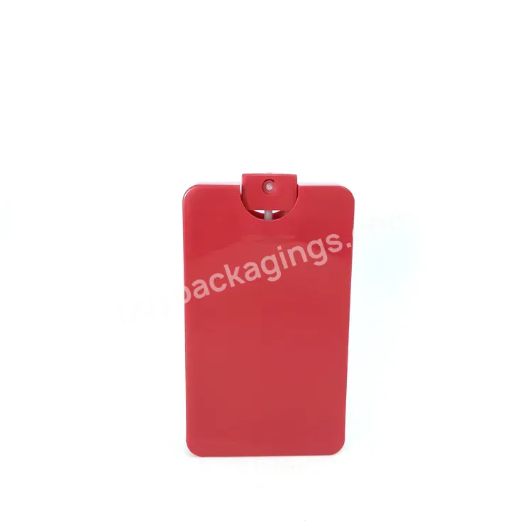 50ml Pocket Square Hand Sanitizer Spray Bottle Refillable Flat Credit Card Perfume Spray Plastic Bottle