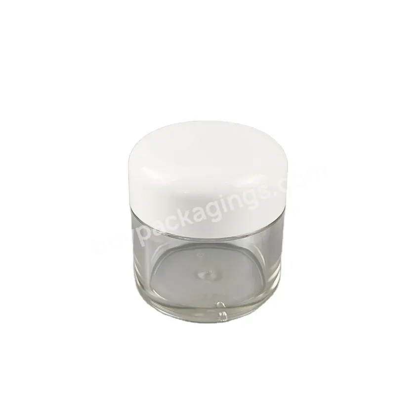 50ml Thick Wall Transparent Plastic Cream Jar