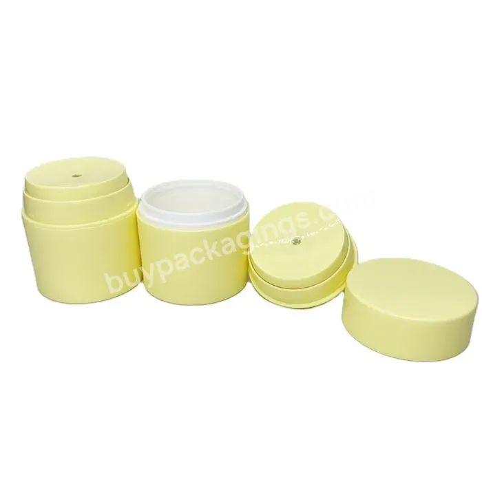 50ml White Moisturizer Cosmetic Vacuum Packaging Airless Cream Jar With Cap For Face Cream