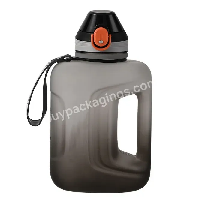 50oz 90oz Wholesale Big Clear Black Plastic Water Cup Jug Outdoor Gym Sports Handheld Protein Powder Bottle With Scale