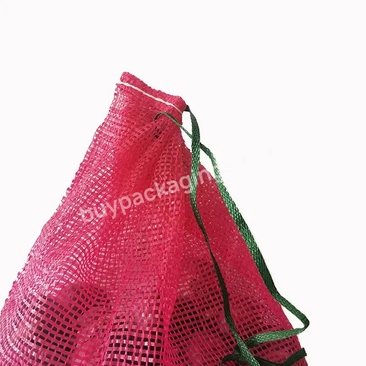50x85cm Potato Garlic Fruit Packing Bags/yellow Uv Firewood Net Bags/ Pp Red Onion Mesh Bags For Morocco