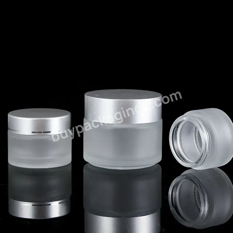 5/10/15/20/30/50/100g Wholesale Scrub Glass Jar Eye Cream Hand Cream Empty Jar Cosmetics Separate Bottling