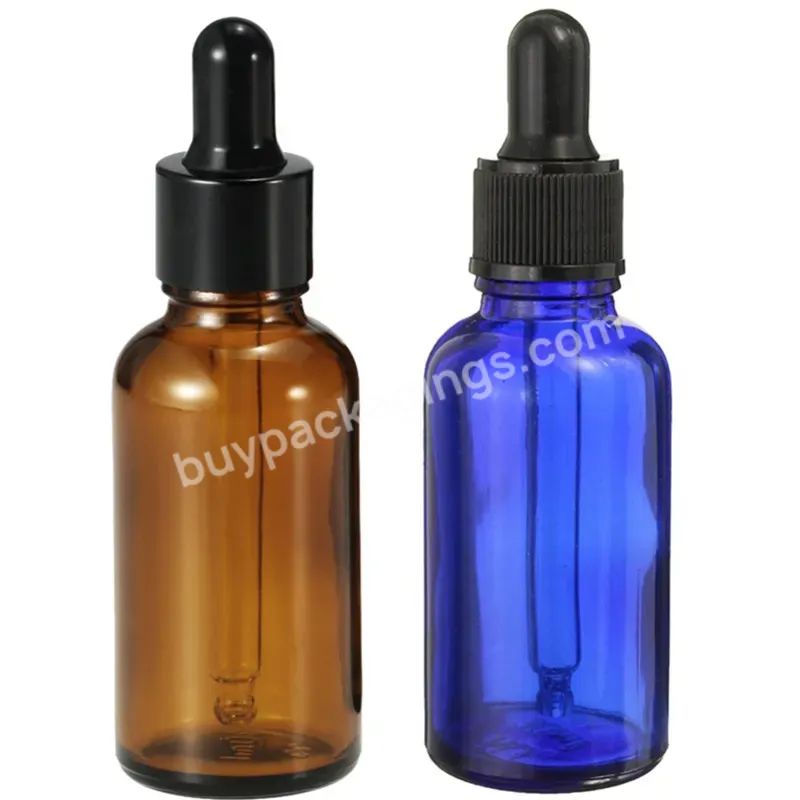 5/10/15/20/30/50/100ml Cobalt Blue Essential Oil Glass Dropper Bottle For Cosmetic Packaging Manufacturer