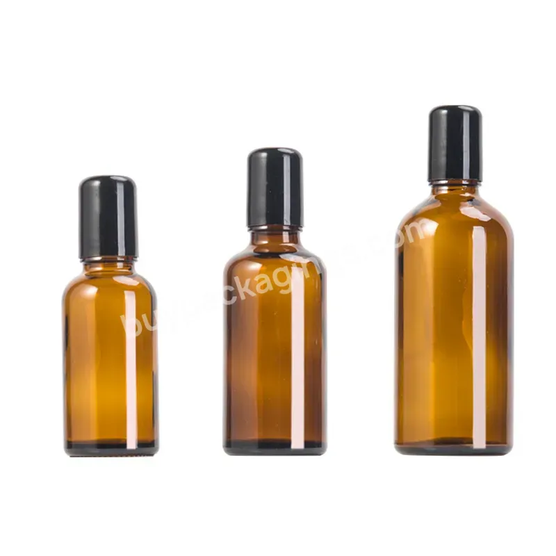 5/10/15/20/30/50ml Wholesale Avoid Light Empty Roll On Bottle Massage Ball Glass Essential Oil Bottle Perfume Separate Bottle