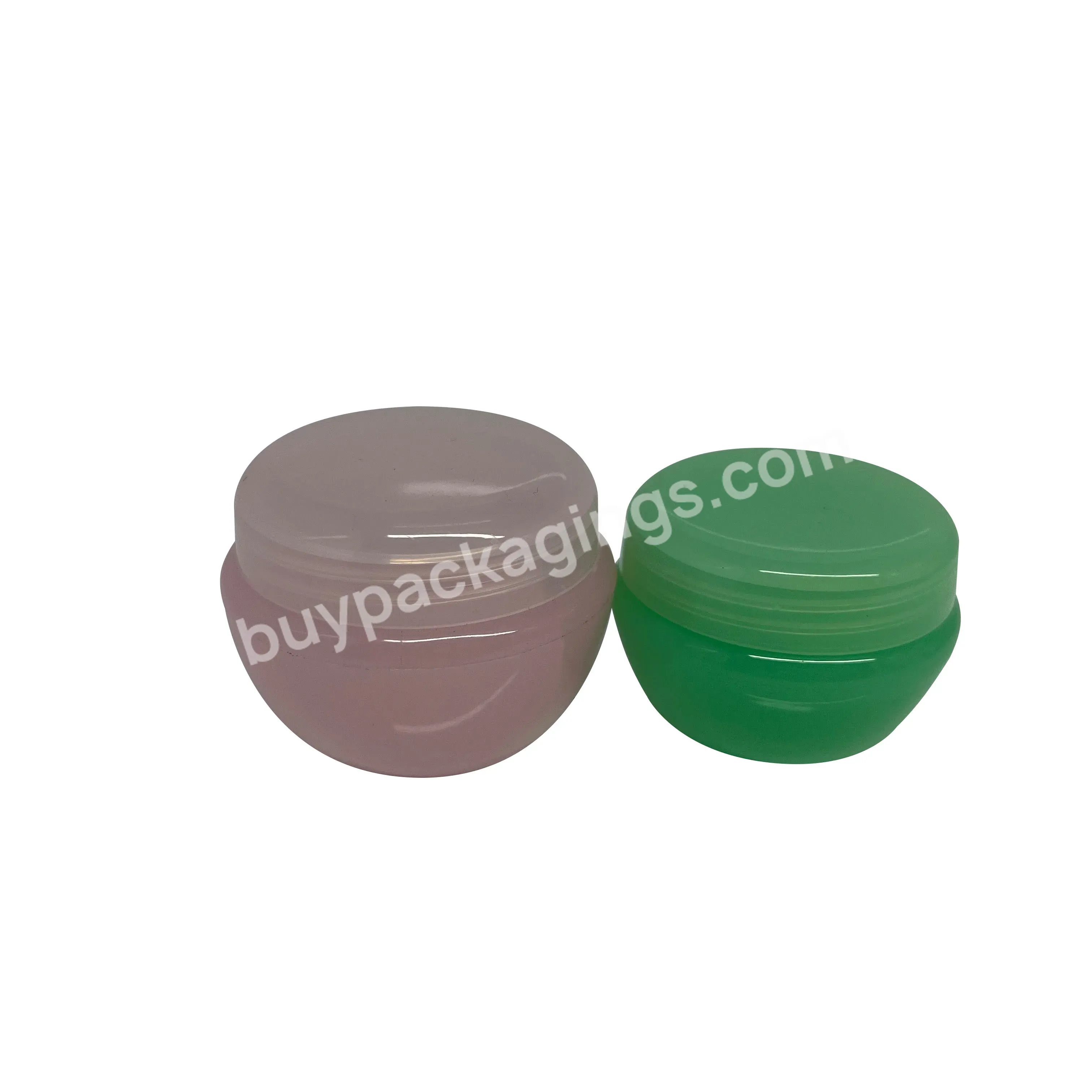 5/10/20/30/50g Wholesale Mushroom Cream Bottle Plastic Cream Bottle With Inner Cover Hand Cream Jar